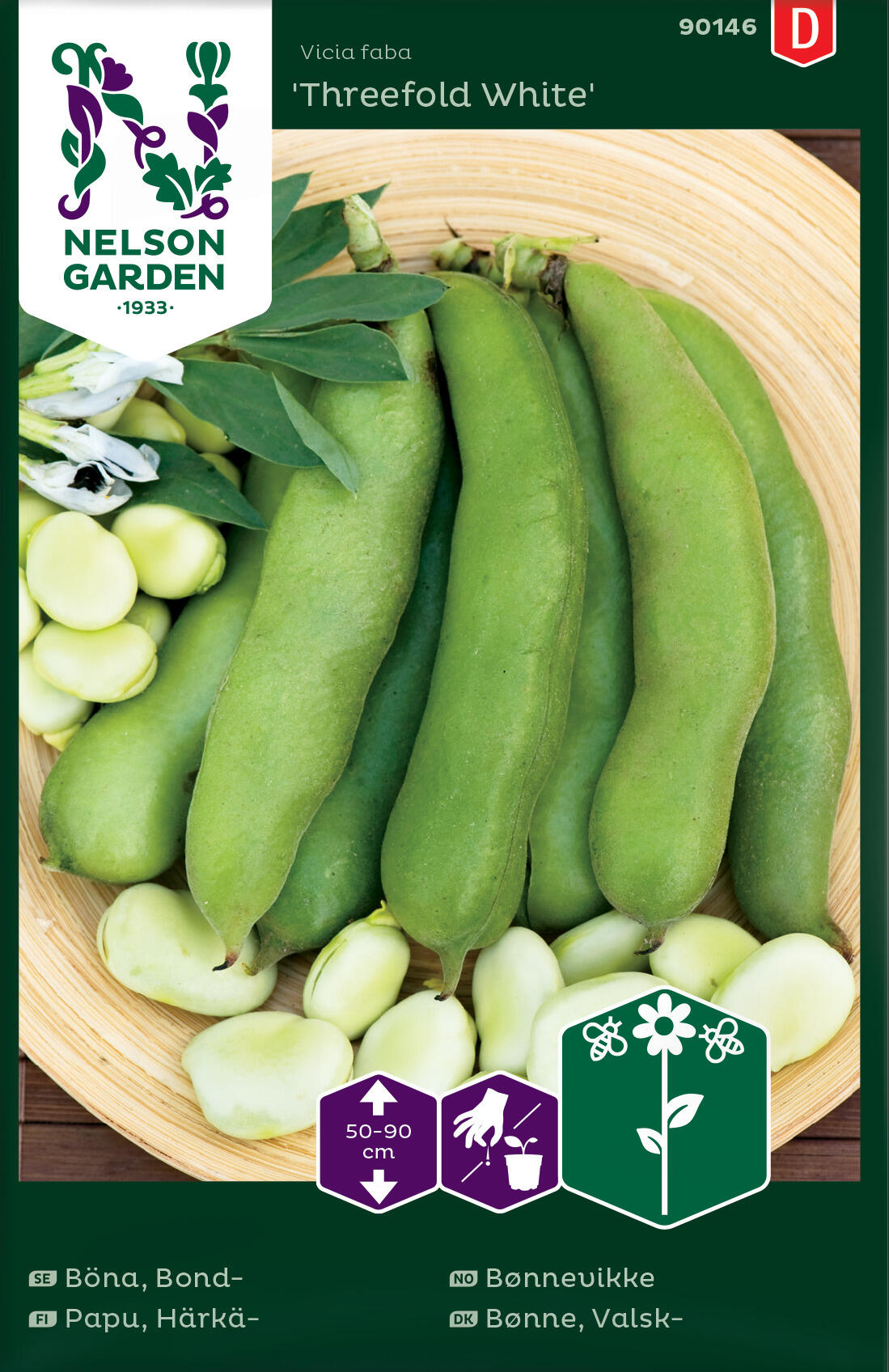 Bønnevikke 'Threefold White'